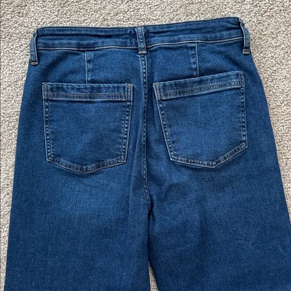 J. Crew Factory Dark Blue High-Rise Trouser Jeans - Picture 11 of 12